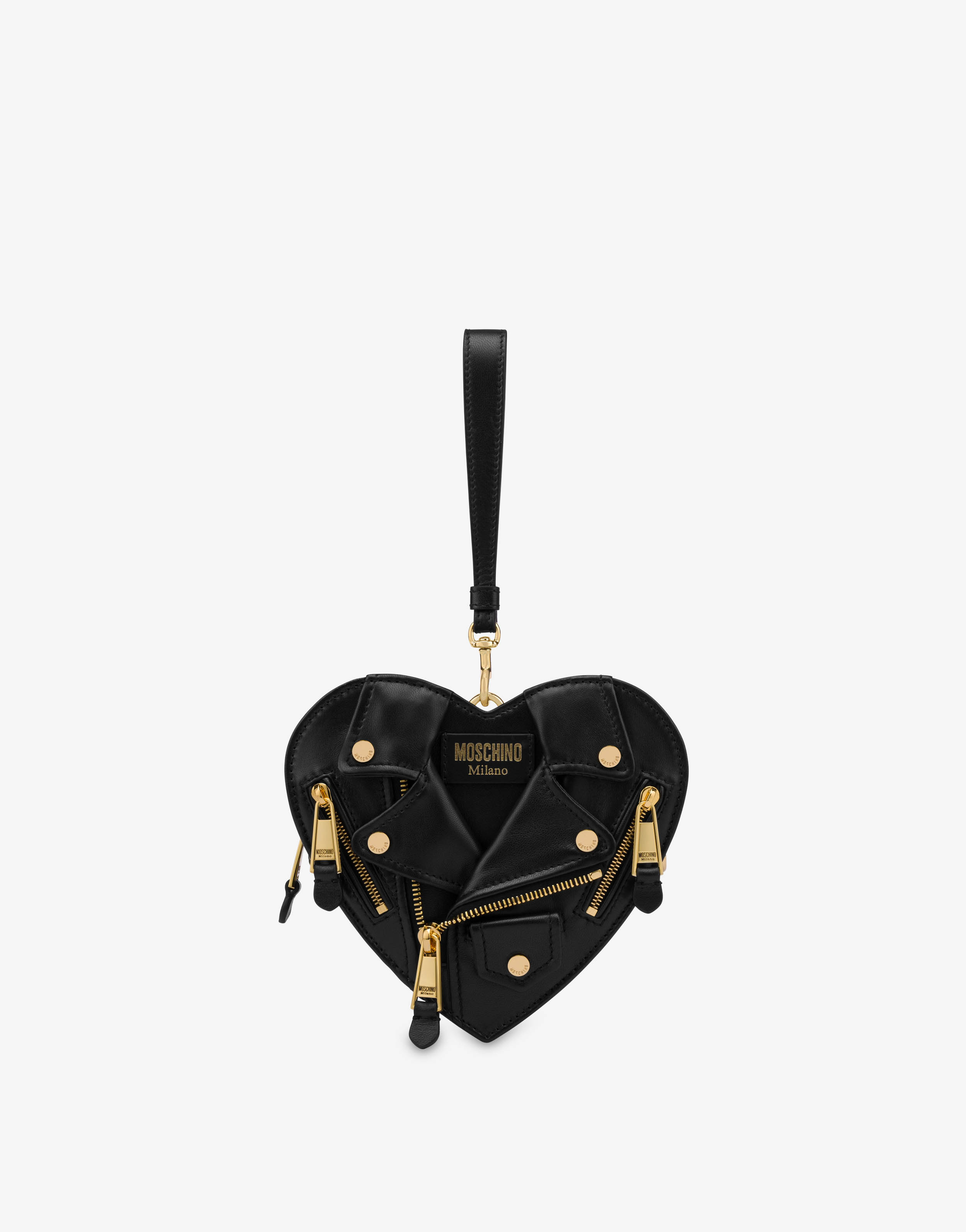 Black Shoulder bag with biker jacket motif Moschino - Vitkac Canada