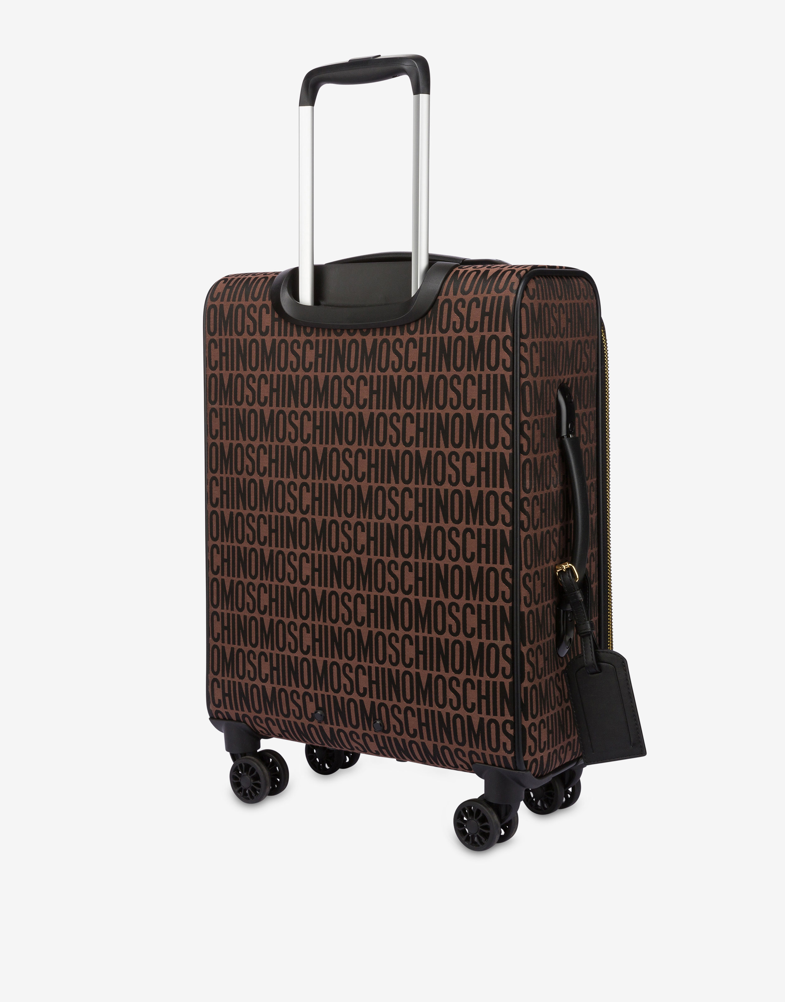 Moschino Women's All-Over Logo Nylon Holdall - Brown - Luggage