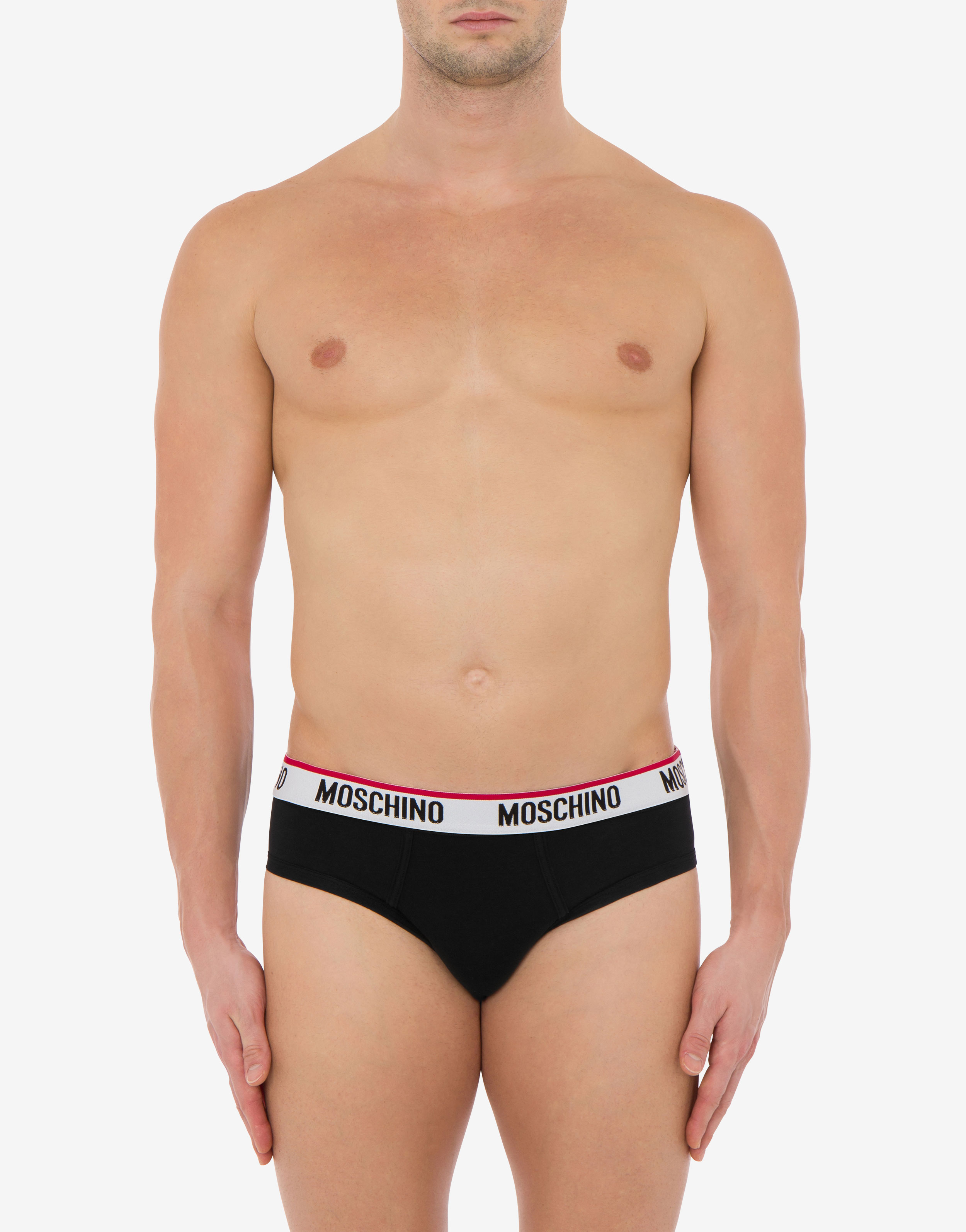 Moda-Underwear:3-Pack Men's Briefs Moschino Basic - A41393-4300
