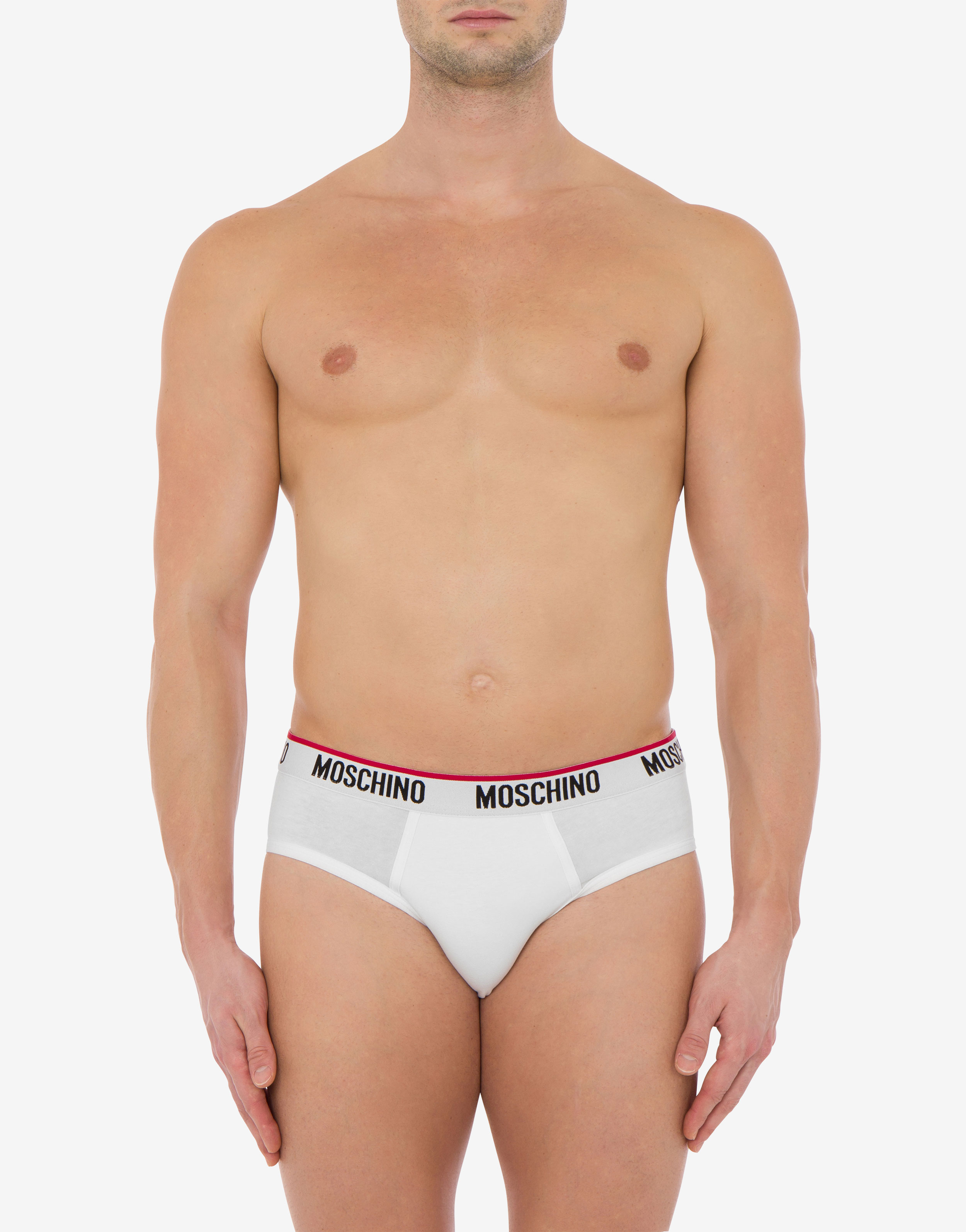 Moschino Underwear Teddy Bear - Briefs for Man - White - V1A138544020001