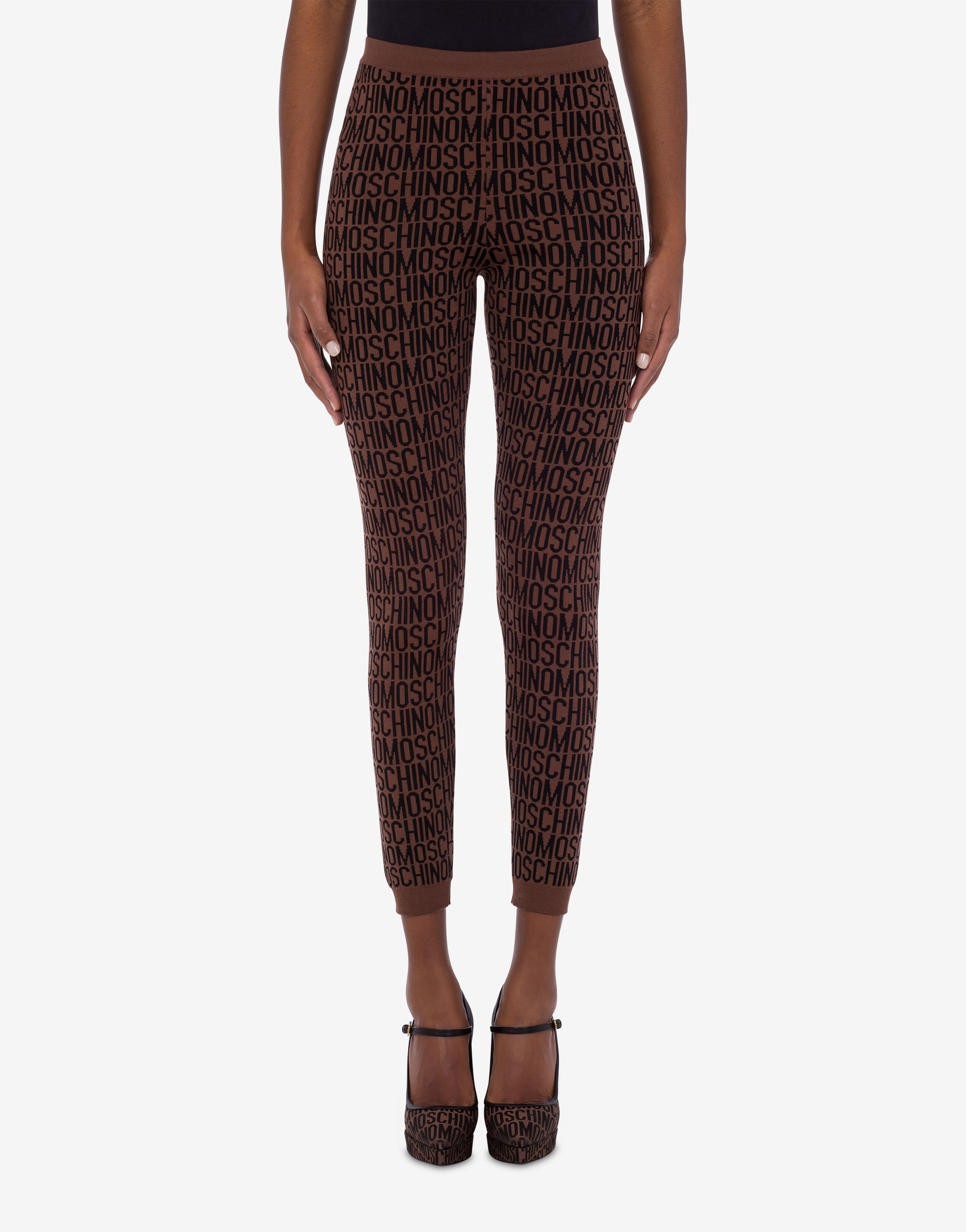 Moschino | Store Allover Woll-Leggings Logo Official