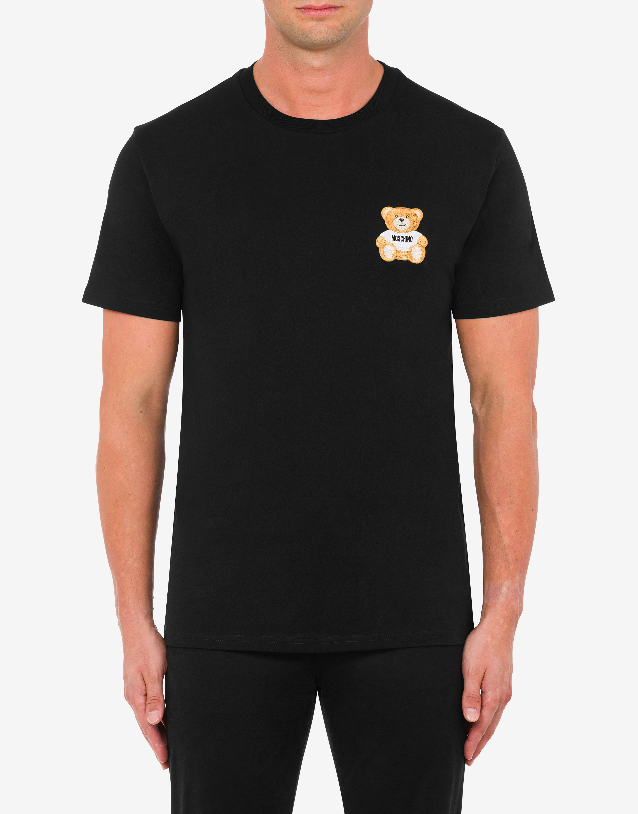  MOSCHINO Camiseta Hombre Teddy Bear Negro, Negro - : Ropa,  Zapatos y Joyería