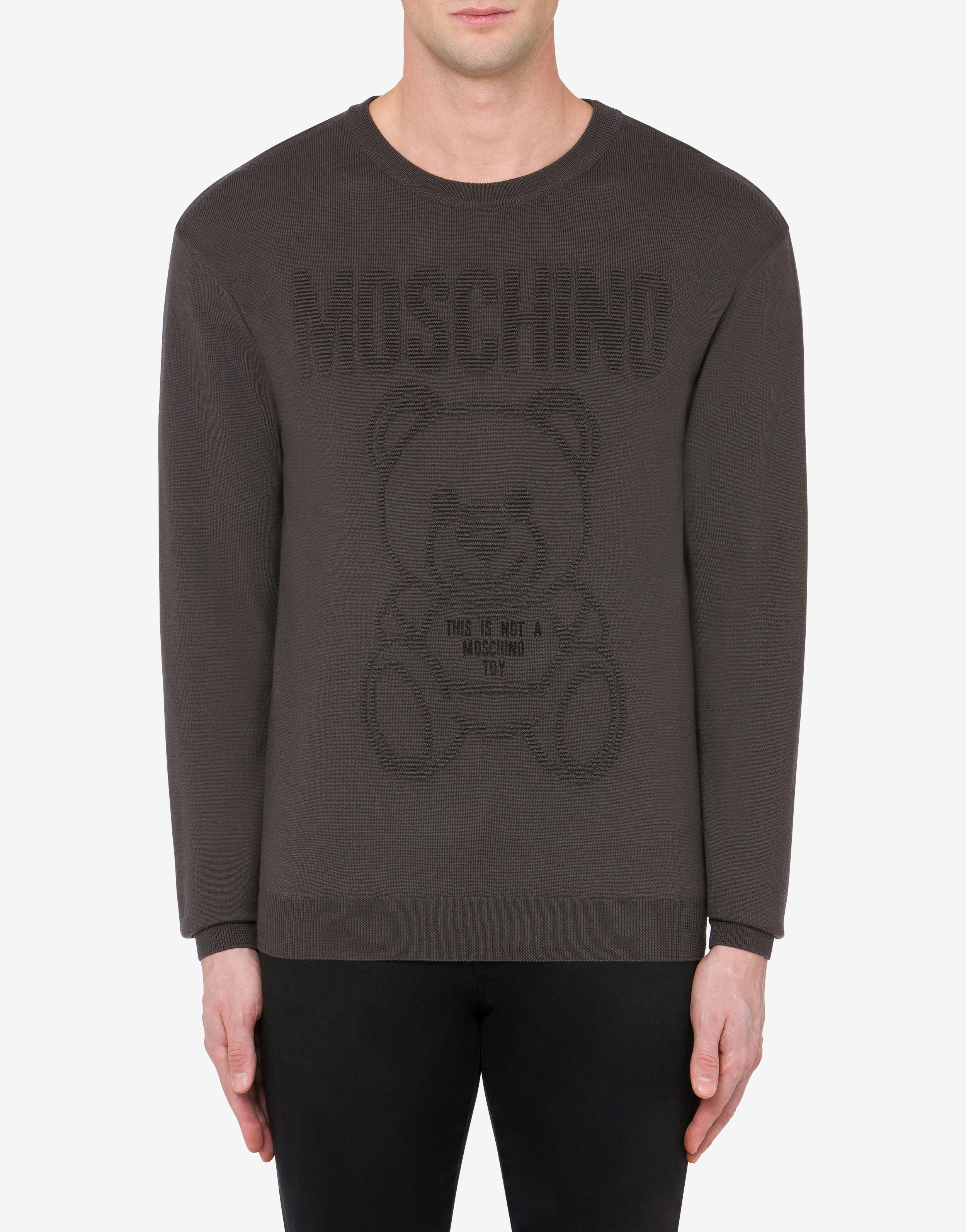MOSCHINO SWEATSHIRT WITH COLORFUL BEAR GRAPHIC