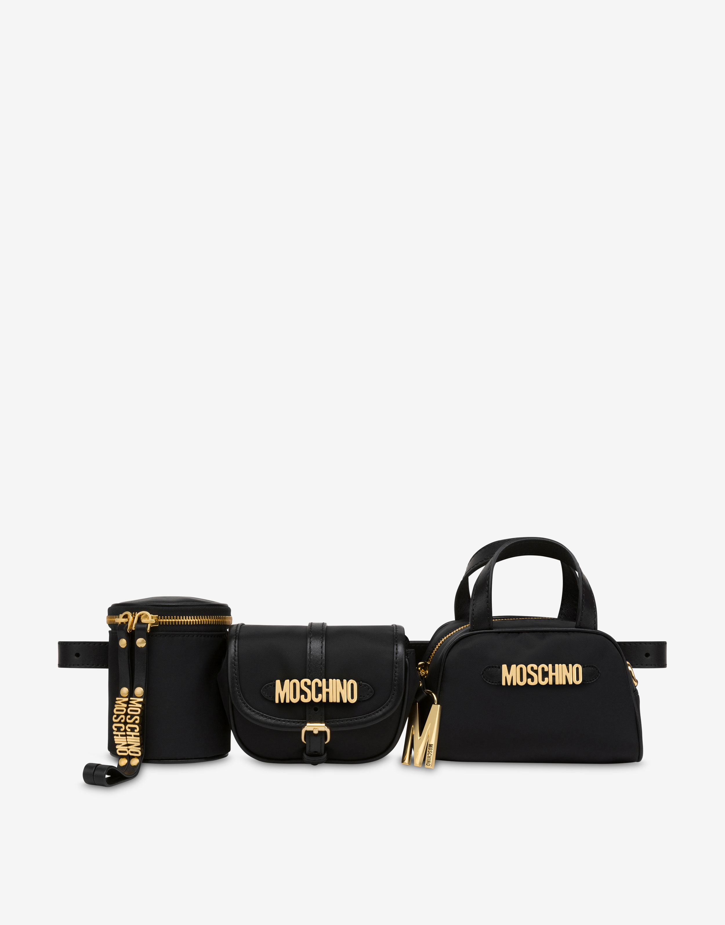 medium 4G Cube Chain leather shoulder bag Schwarz Moschino - Beveled  shoulder bag Black - IetpShops Netherlands