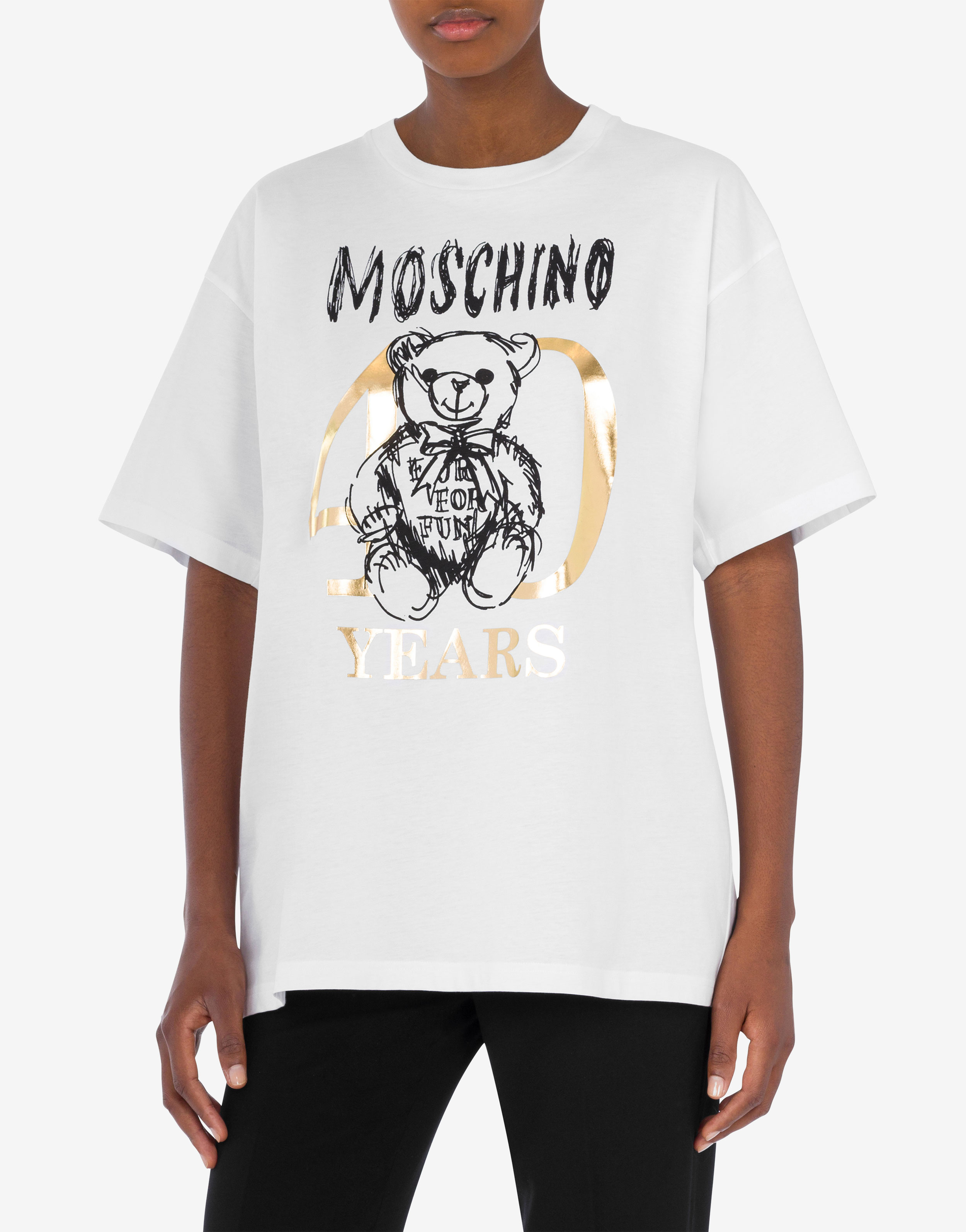 モスキーノ　イタリア製ビックスタイルティーシャツ肩幅約５３cm