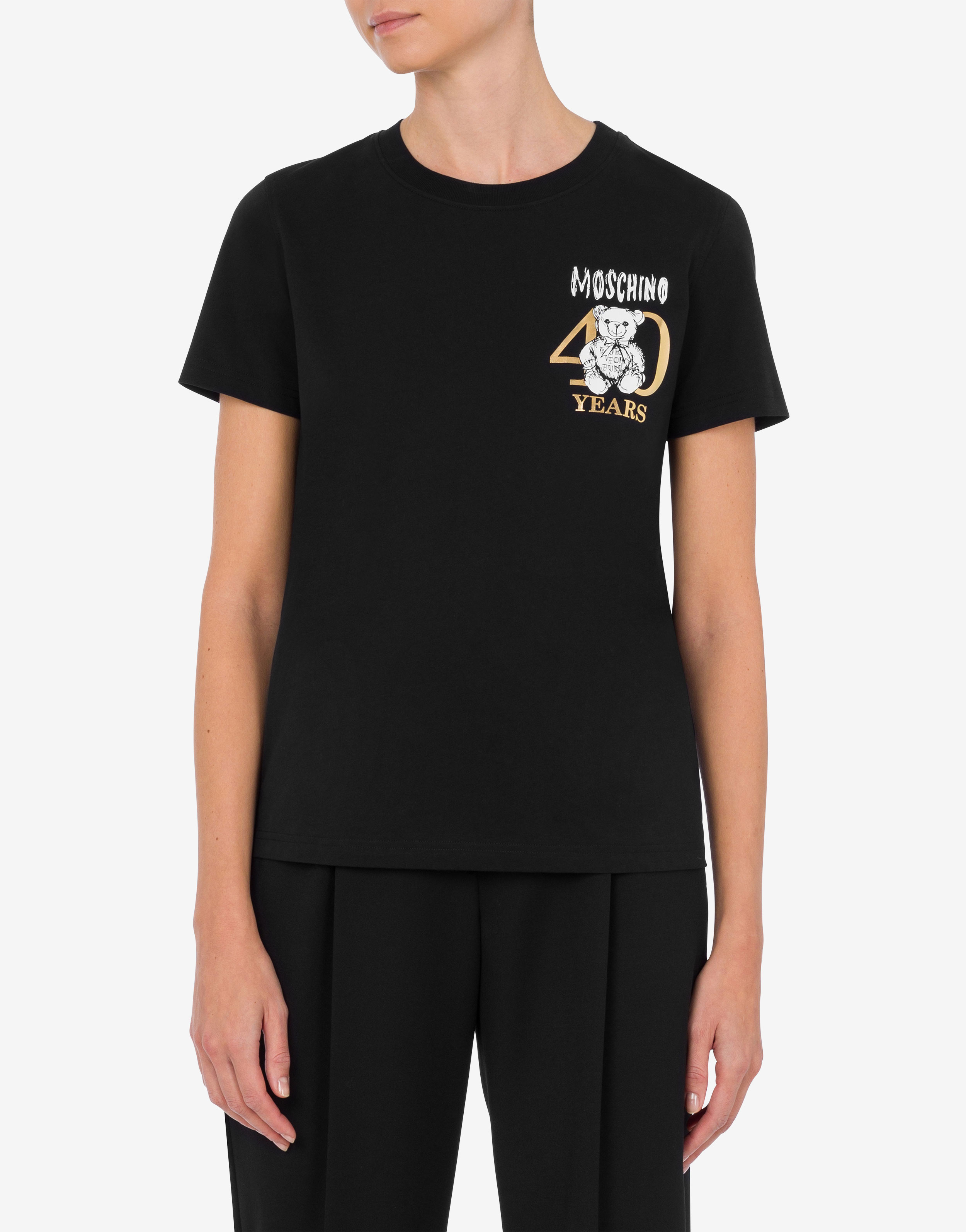 Black 'Swim' collection T-shirt Moschino - Vitkac France