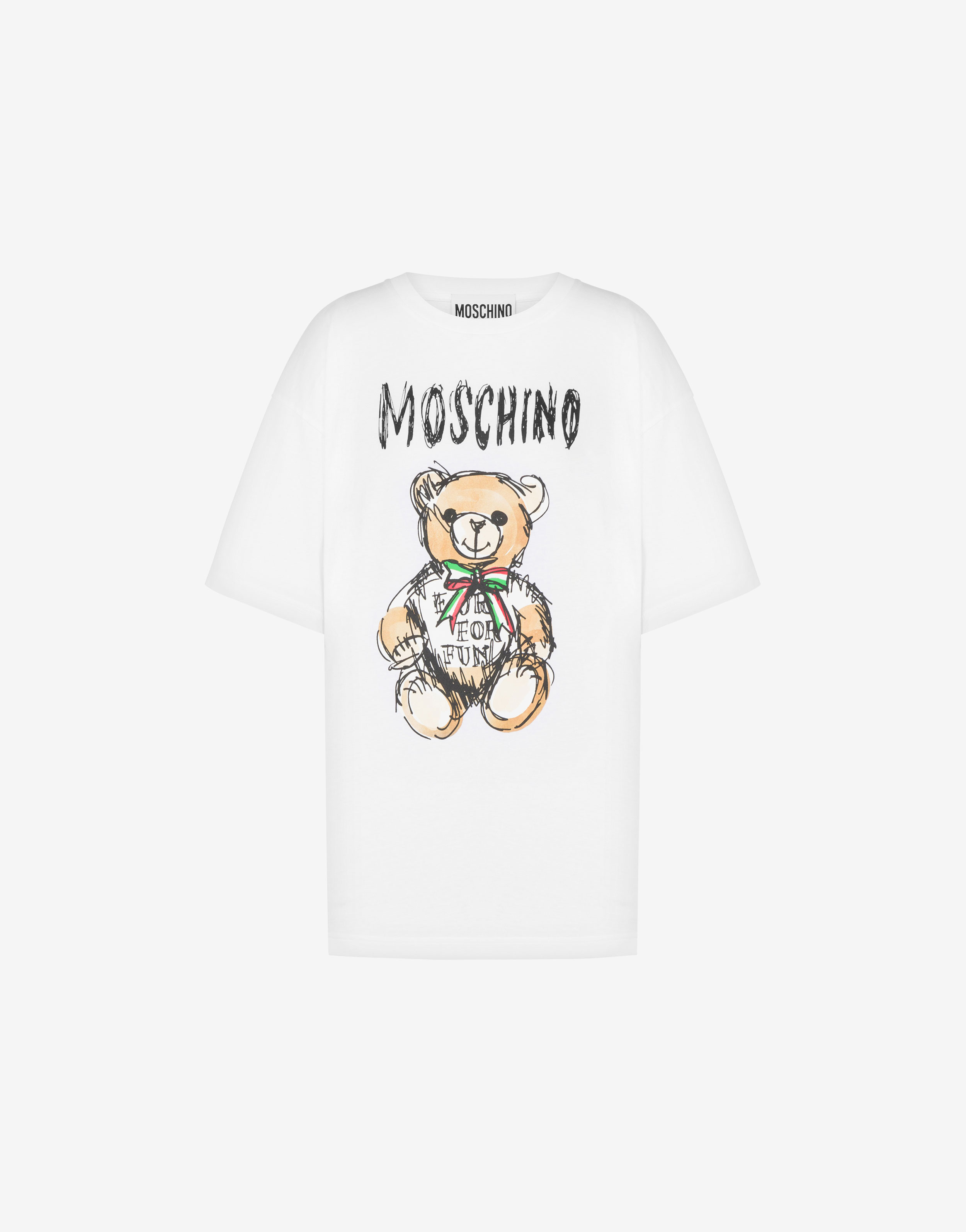 Moschino Teddy Bear Cotton T-shirt | White | NEW 