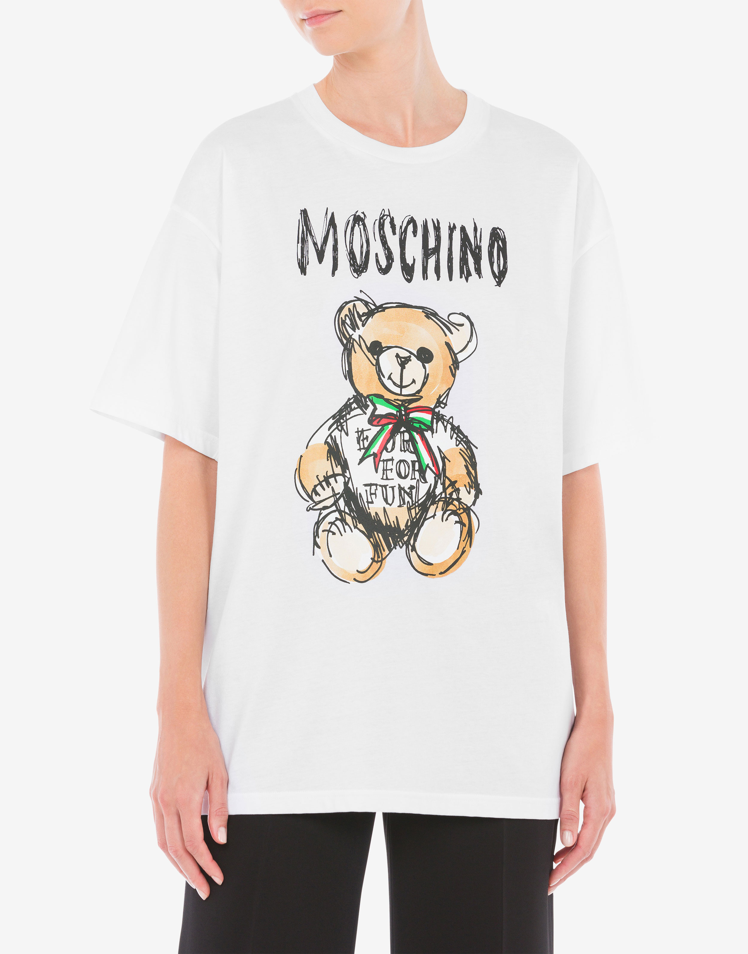 Moschino Teddy Bear organic cotton jersey bodysuit