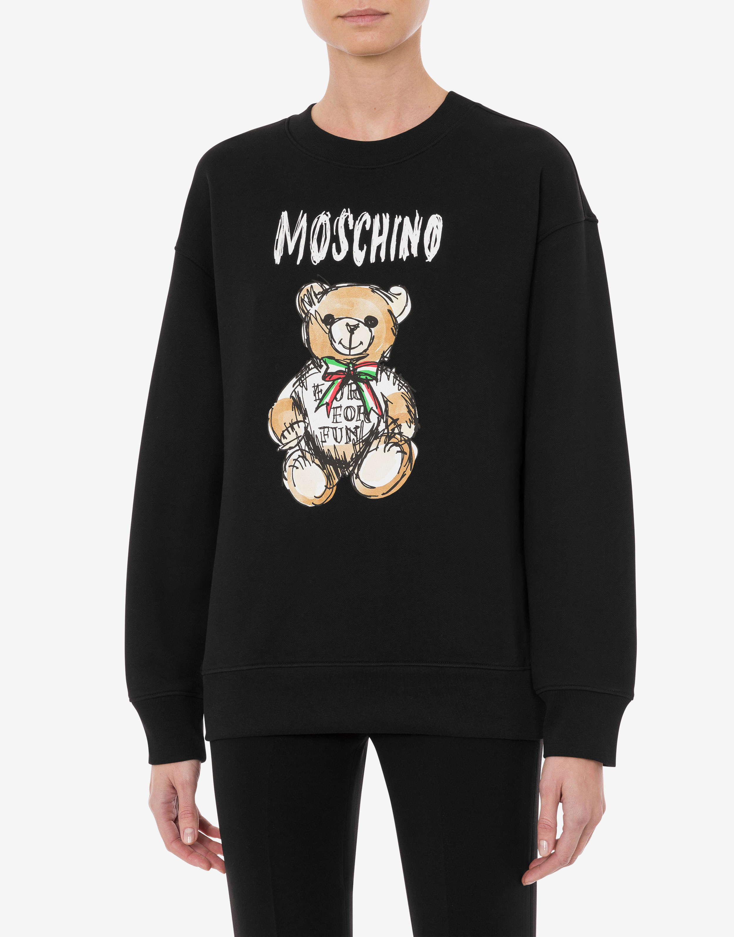 Shirt Cultural Woman  Moschino T - raglan-sleeved knitted hoodie