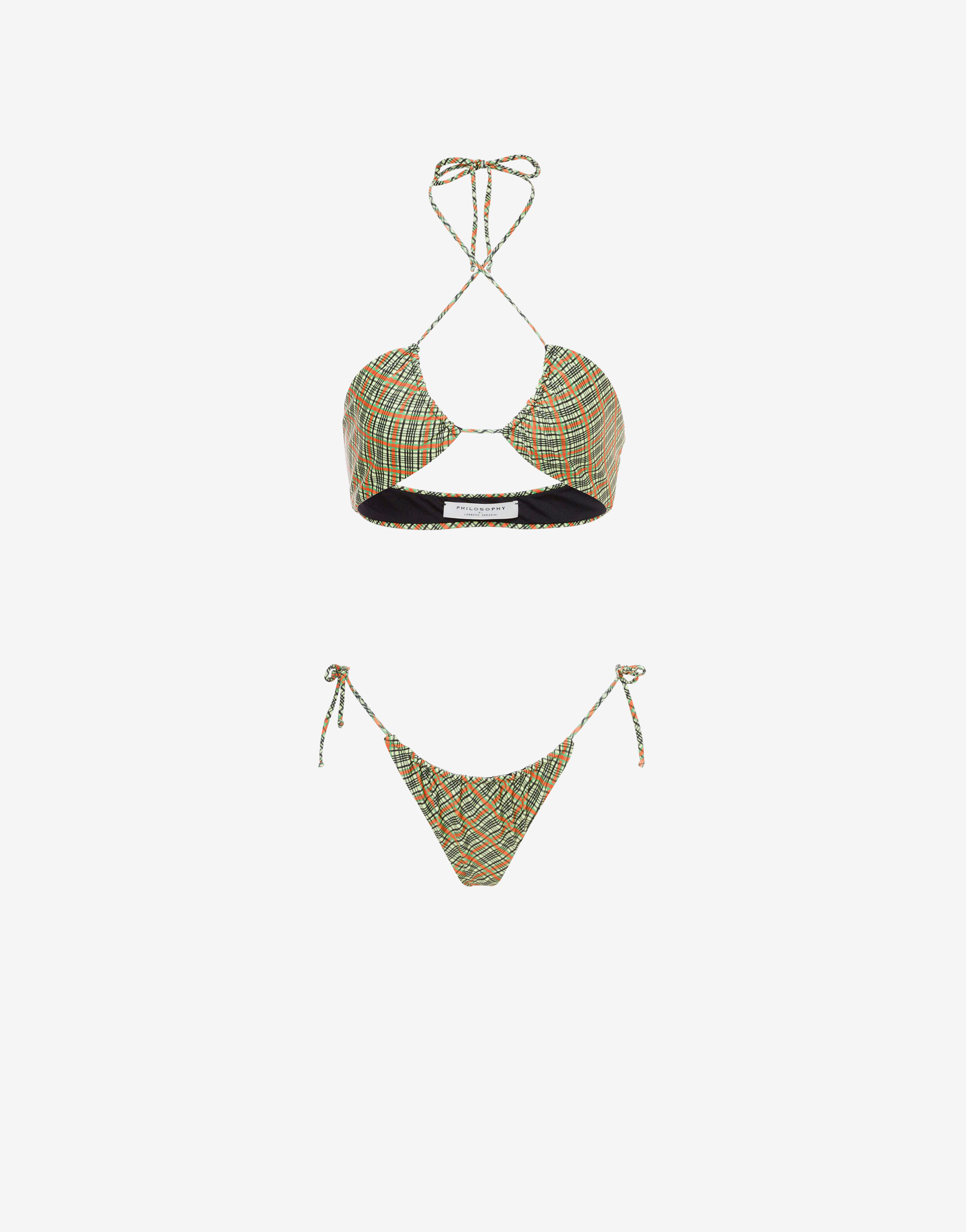 Philosophy Di Lorenzo Serafini Bikini con stampa Check