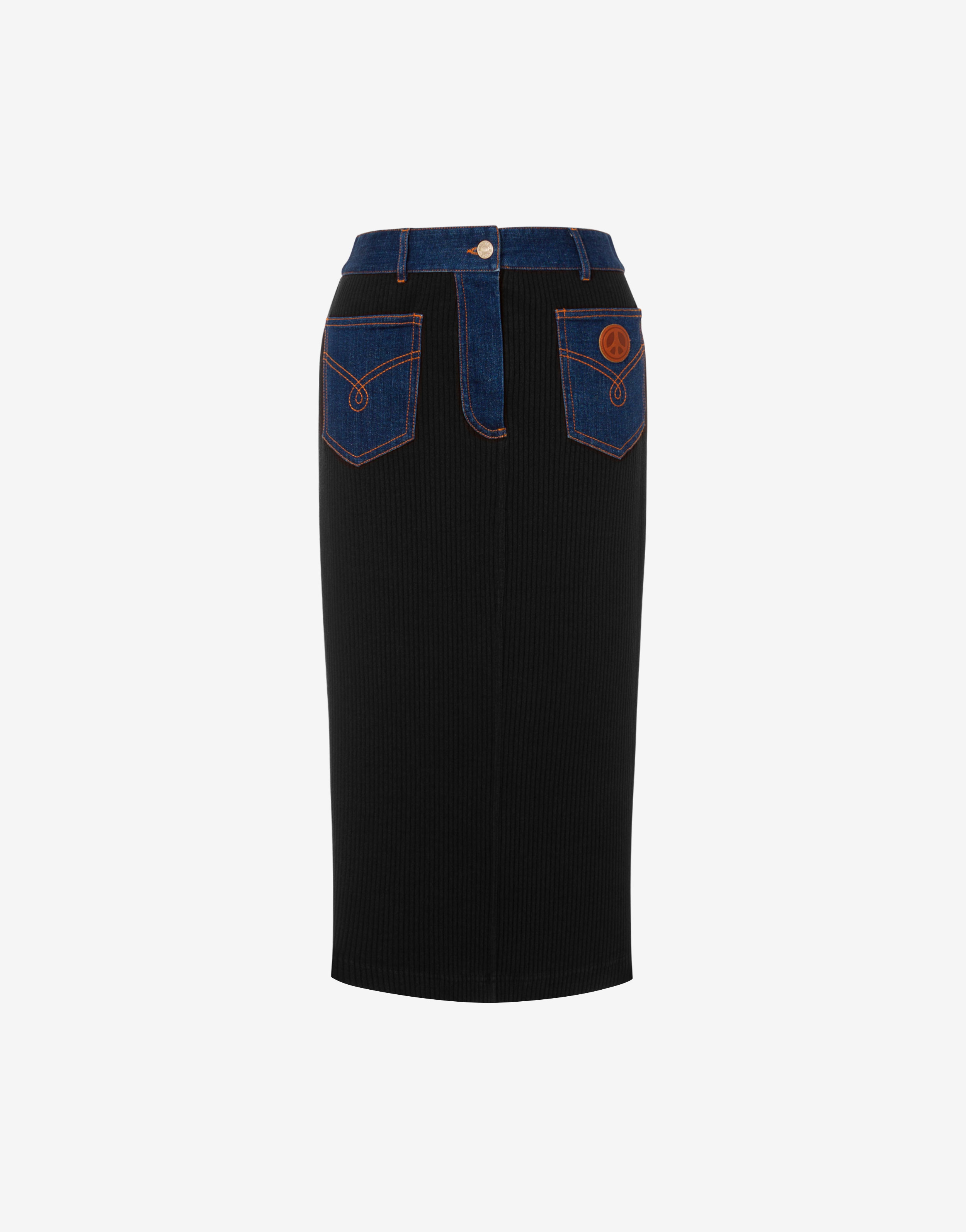 Adan Mini Skirt - Recycled Cotton Frayed Hem Denim Skirt in Black | Showpo  USA
