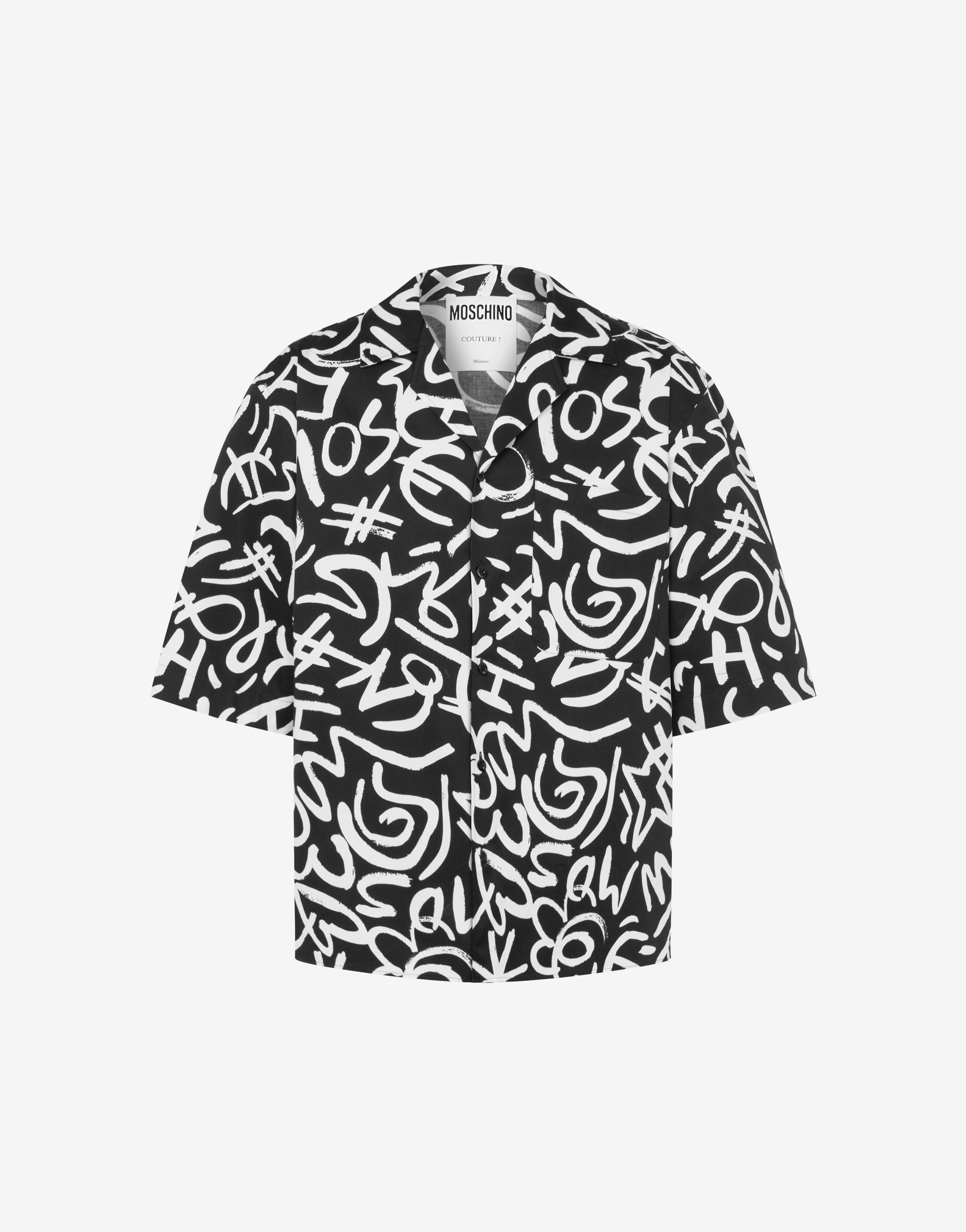 Love Moschino Canadian leaf print button down shirt - Tops