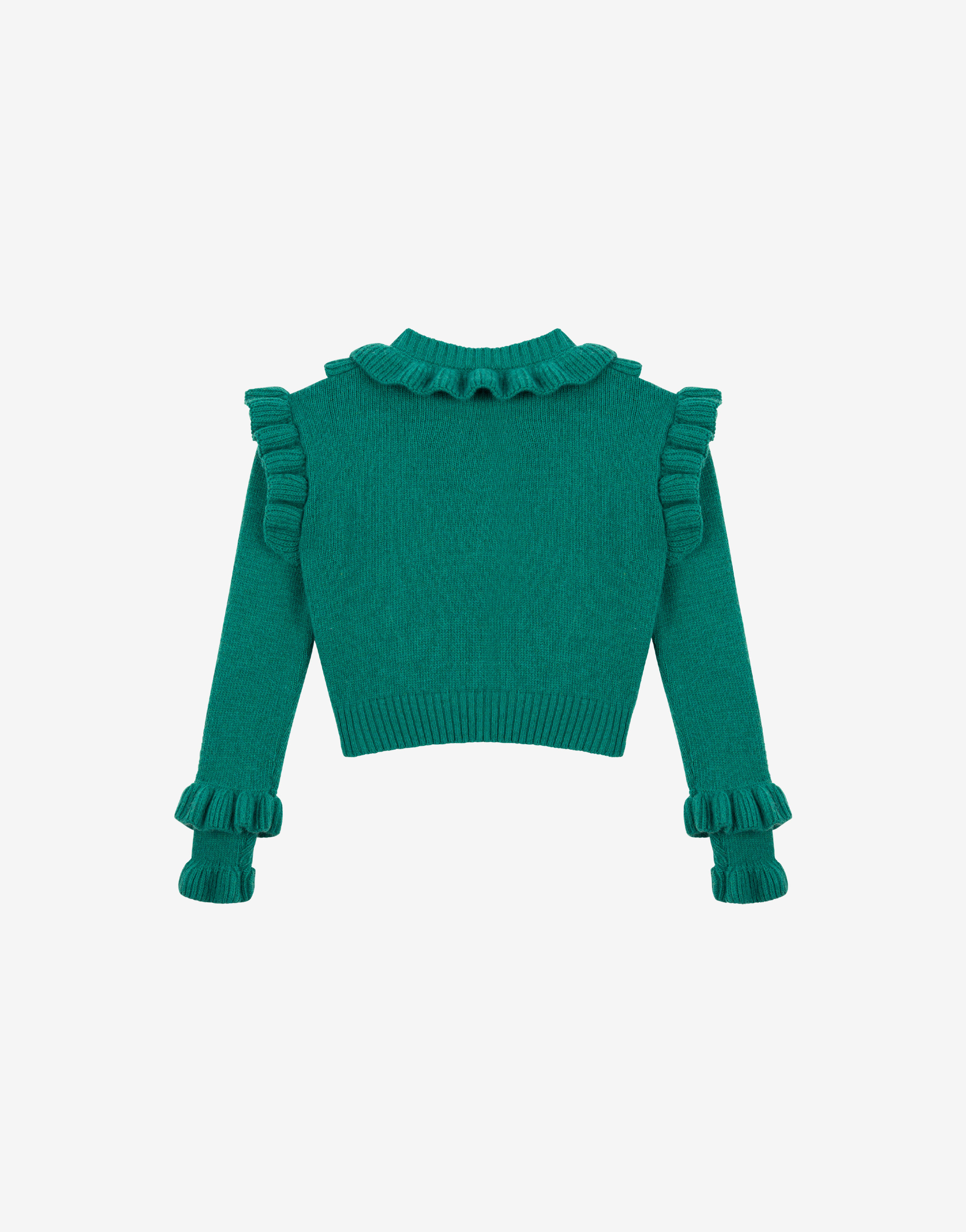 Kids' sweater with ruffles