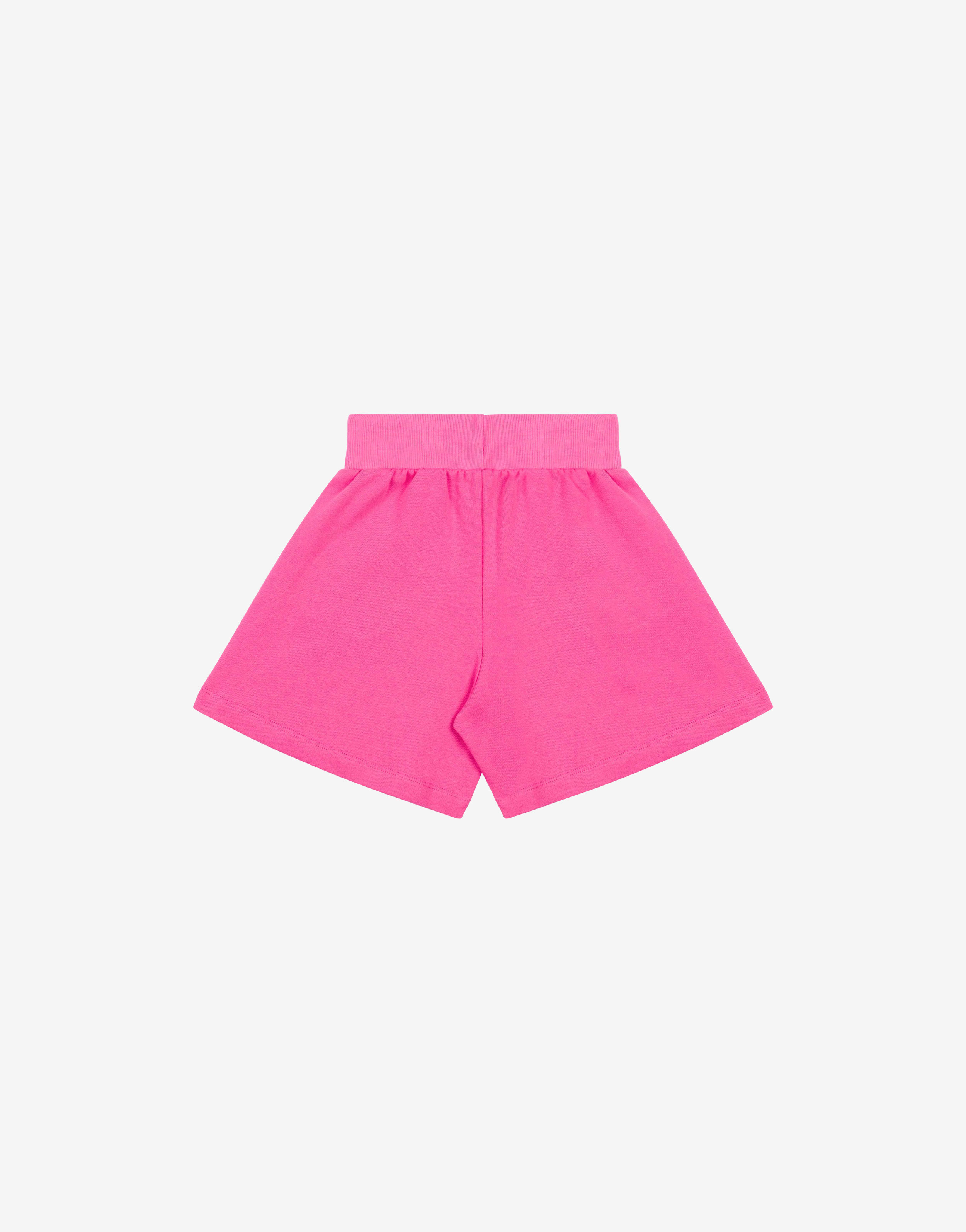 Moschino Kids logo-print drawstring-waist shorts - Pink