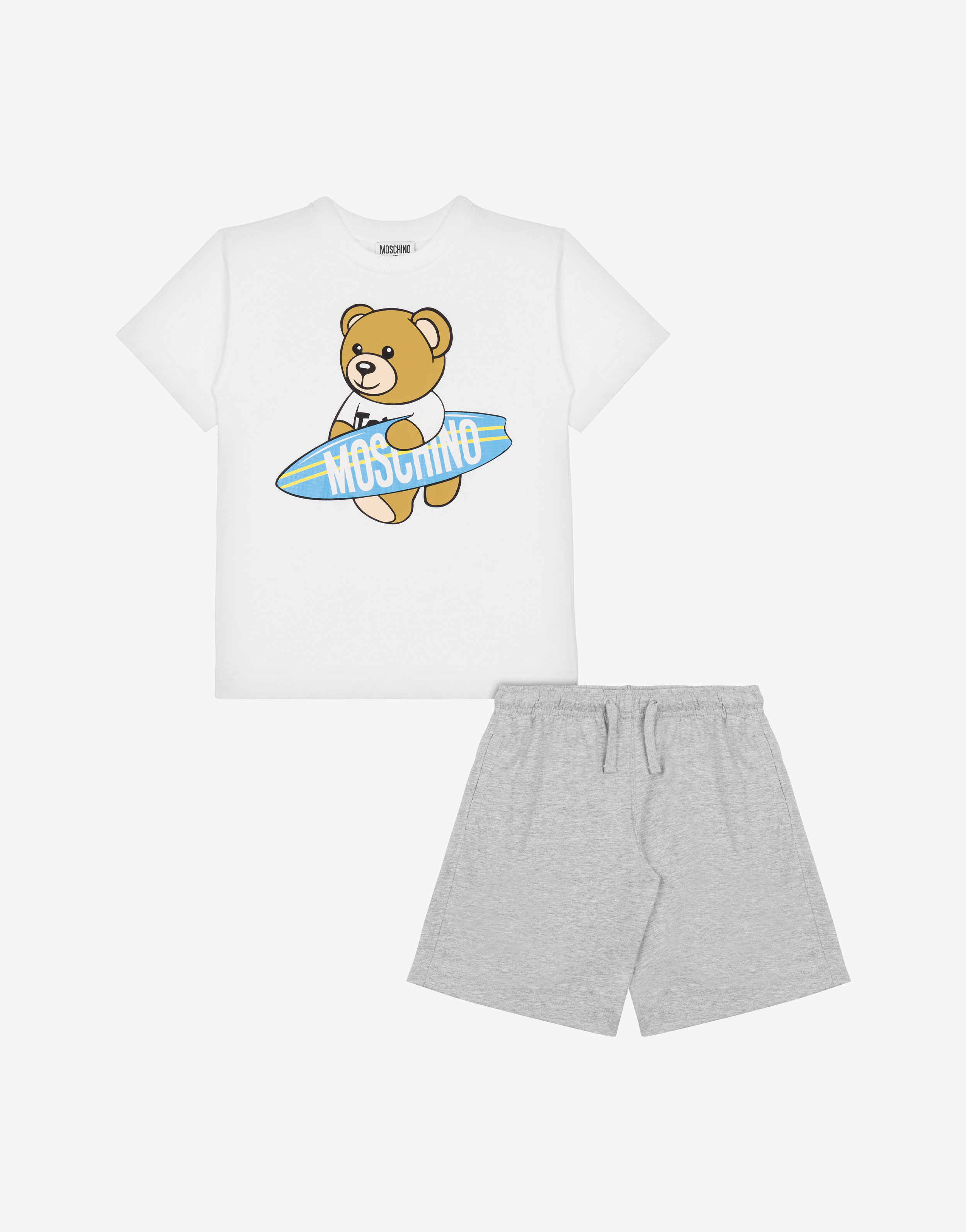 Moschino Kids Teddy Bear shorts set - White