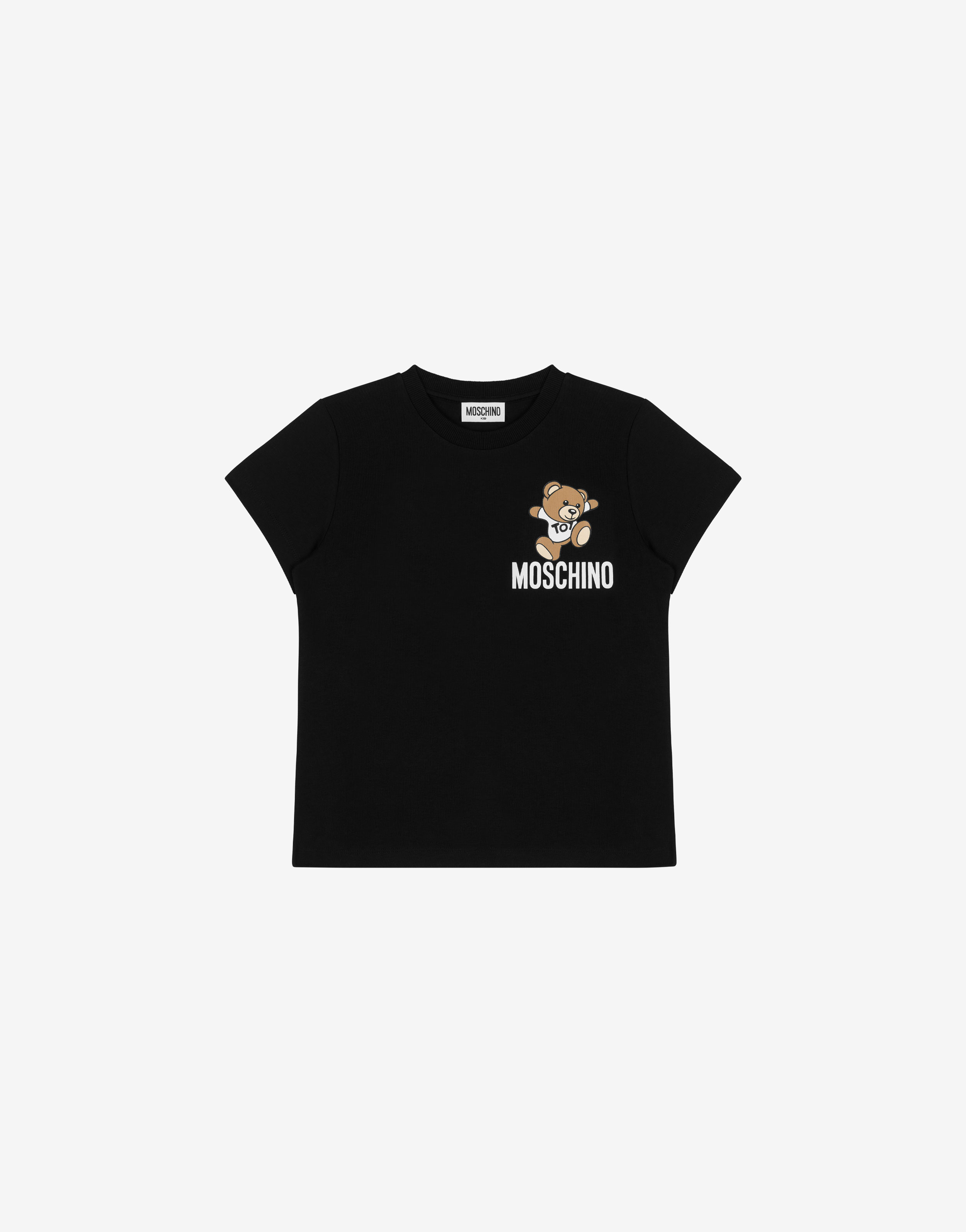 Black Teddy Bear Logo T-Shirt - kids atelier