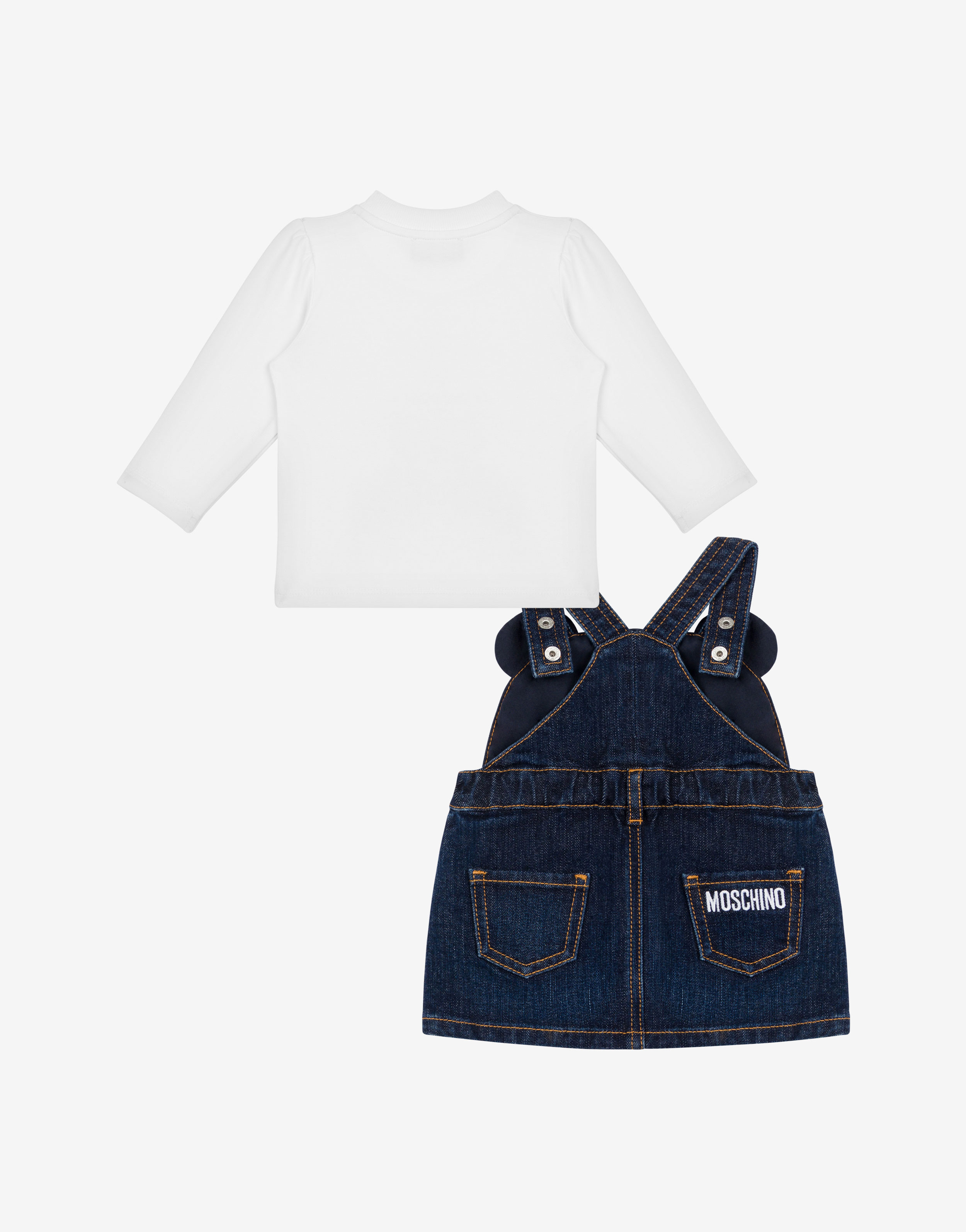 Mayoral Newborn - Blue Dungaree Shorts Baby Set | Childrensalon Outlet