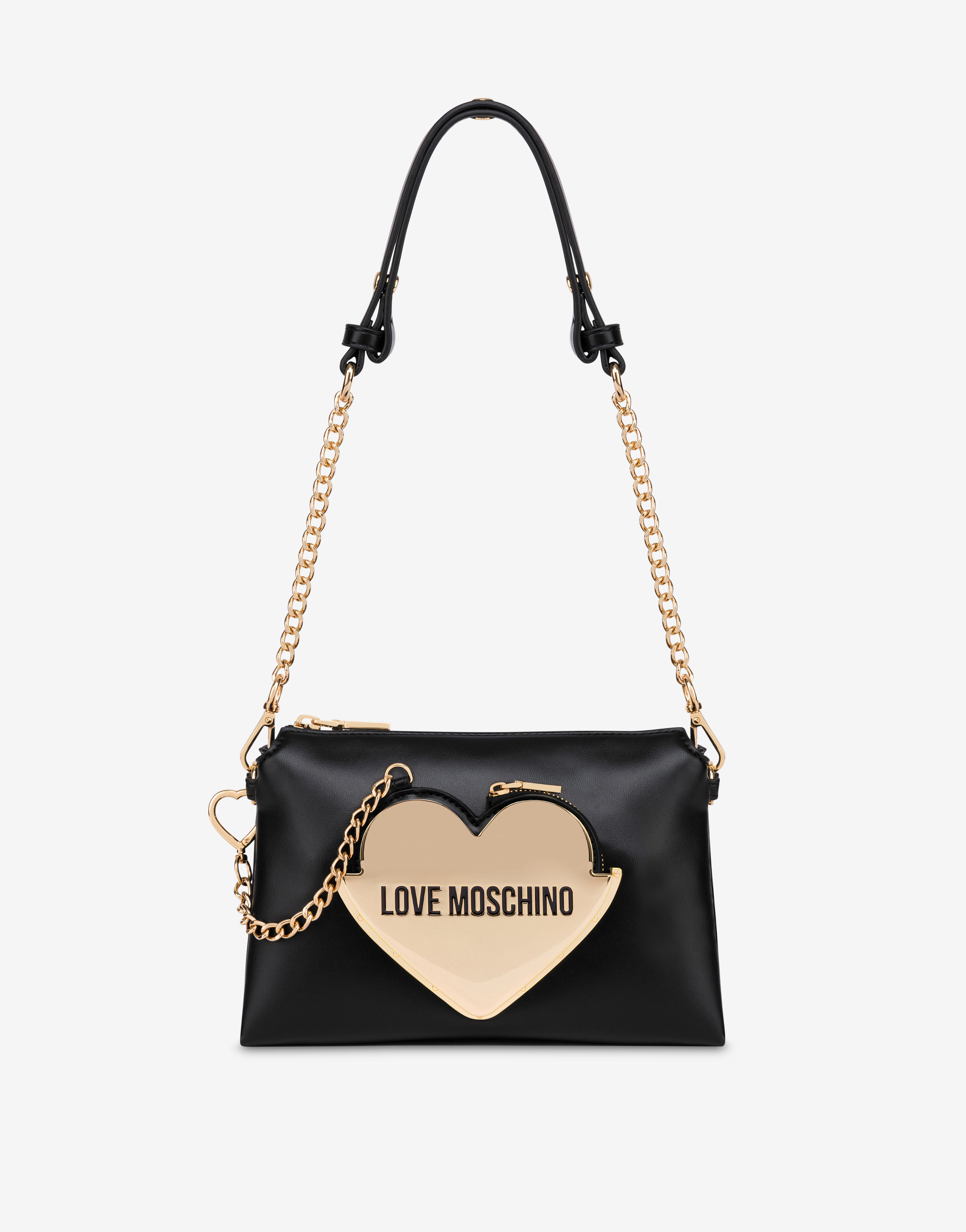 LOVE MOSCHINO: bag in grained synthetic leather - Ivory | LOVE MOSCHINO  handbag JC4112PP1ILJ0 online at GIGLIO.COM