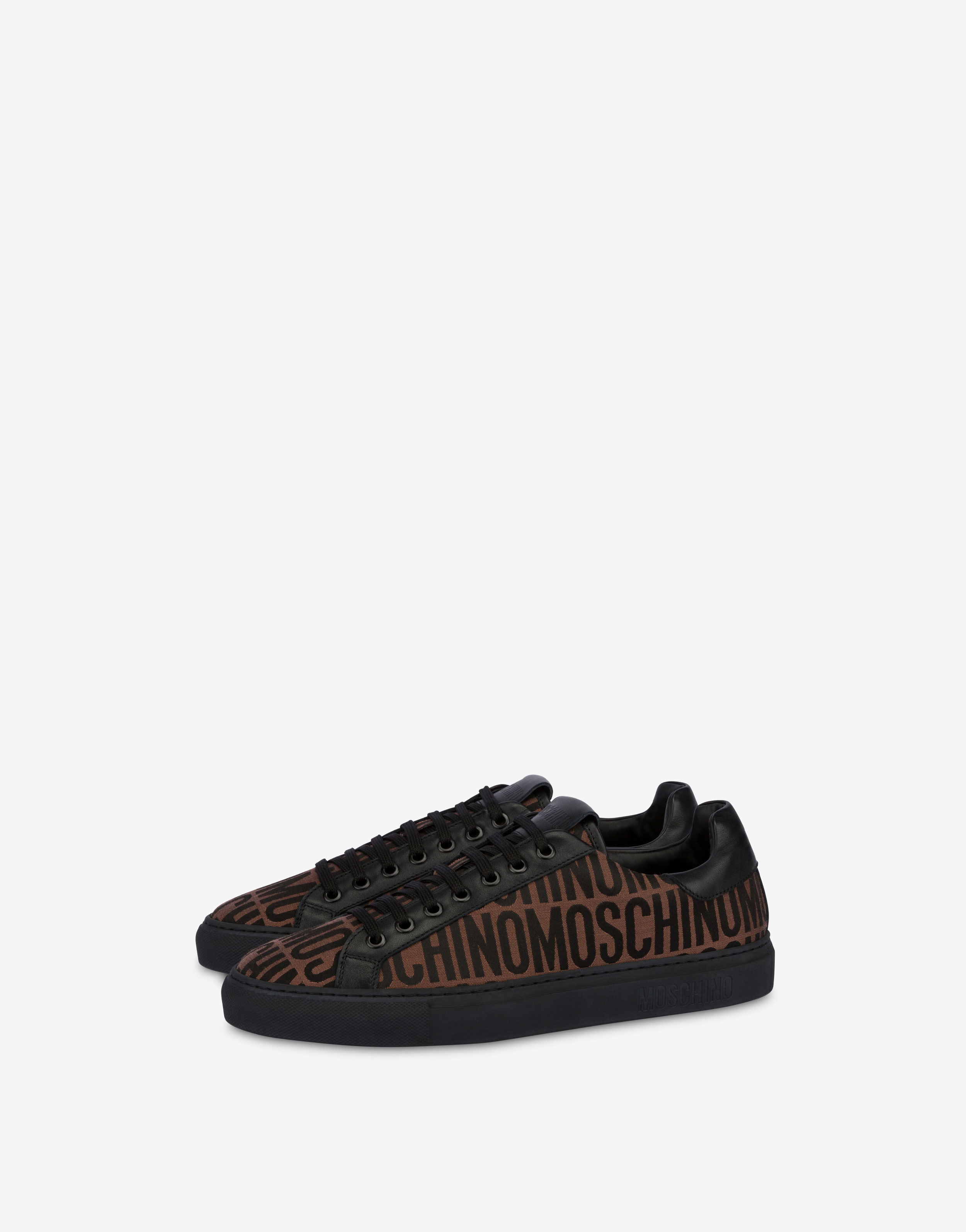 Sneakers with logo pattern