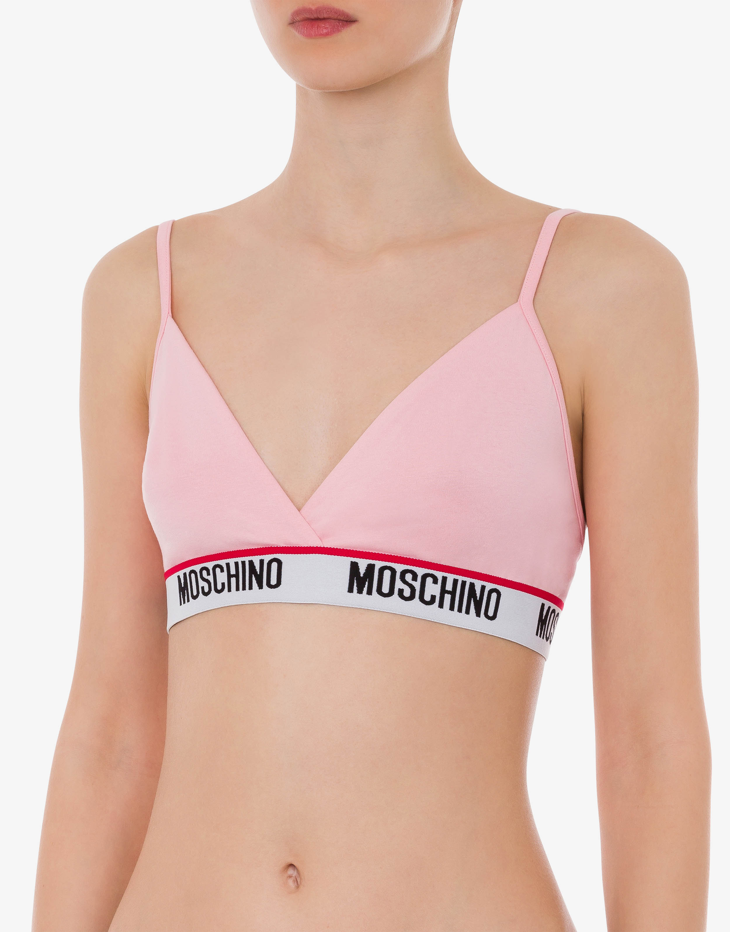 Moschino Pink/Blue Bustier Sleevess Bra Top sz 38 w/ Tags – Mine