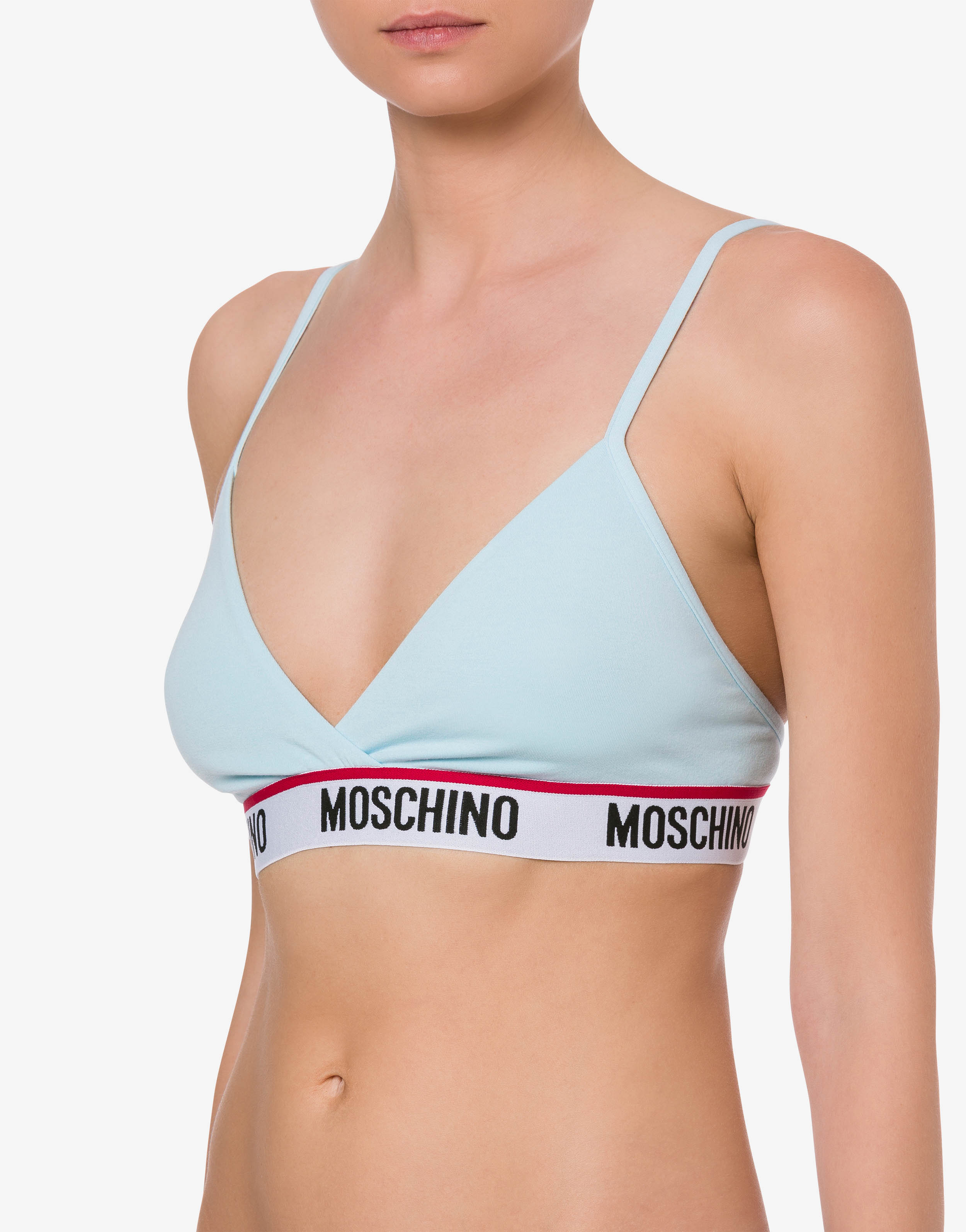 Band Logo triangle bra | Moschino Official Store