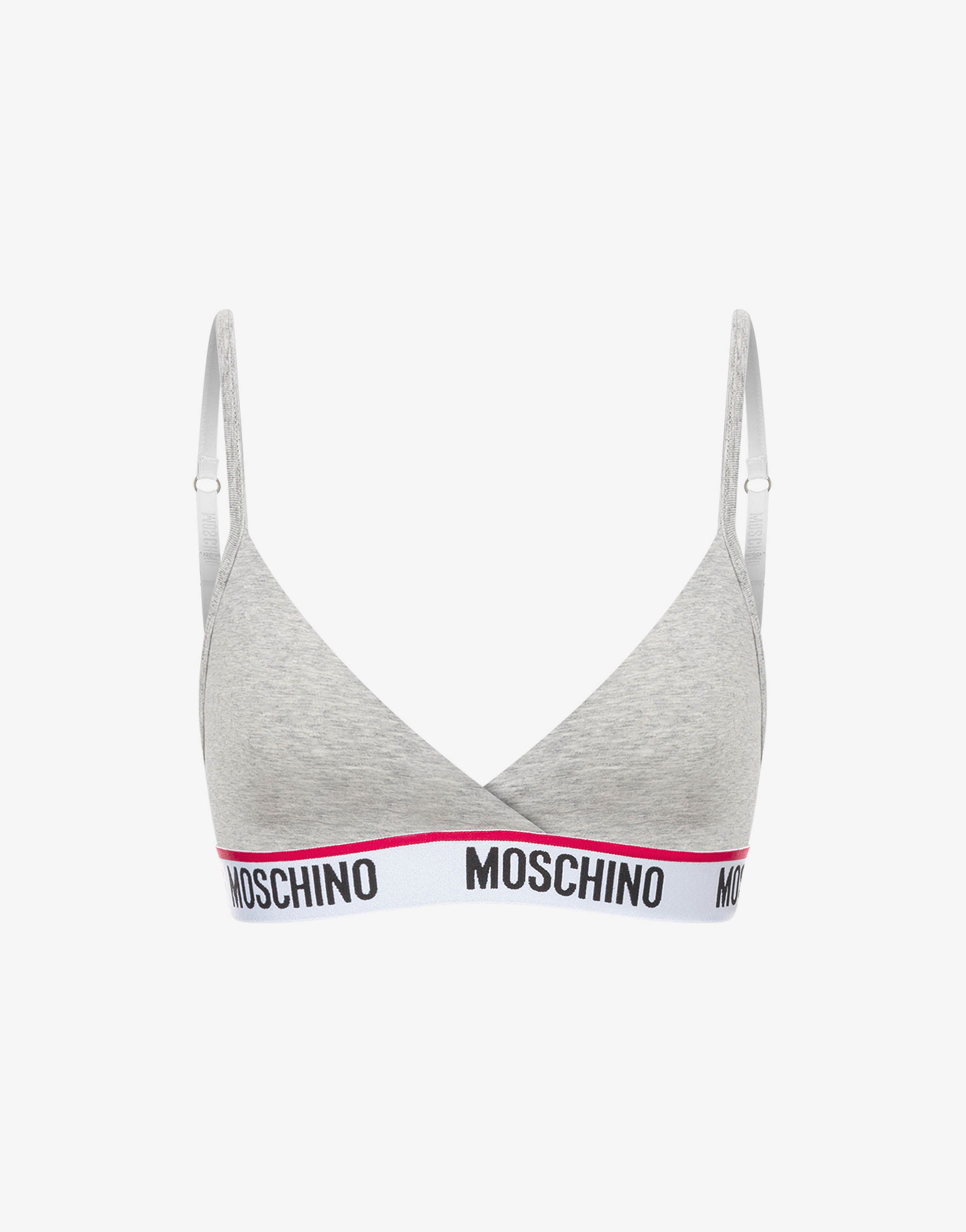 Moschino Underwear TRIANGLE - Triangle bra - grey/light grey 