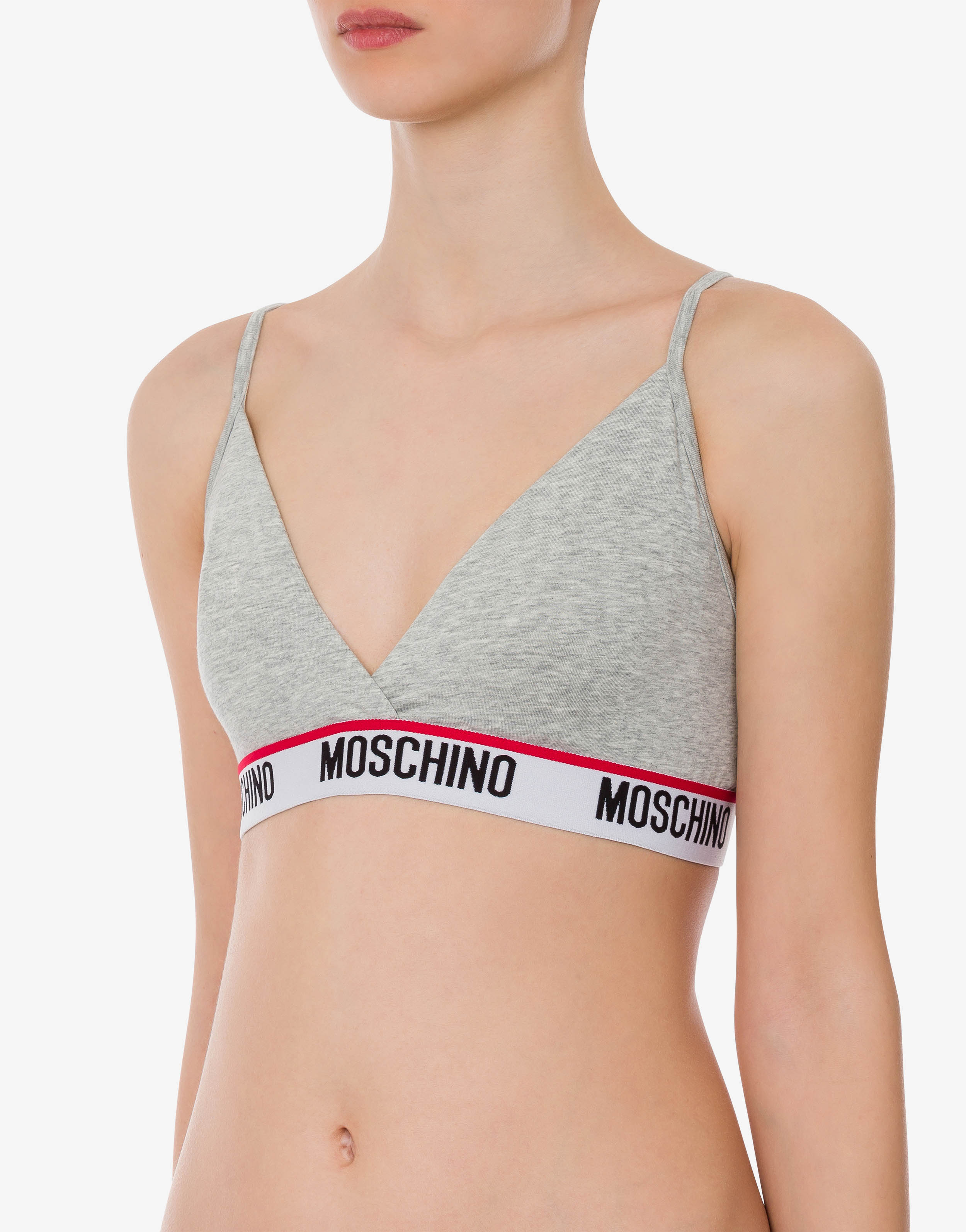 Band Logo triangle bra  Moschino Official Store