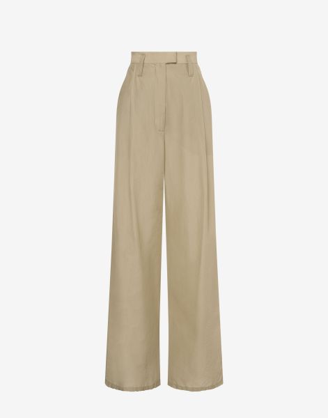 Pantalon taille basse en nylon