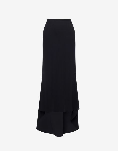 Lightweight crêpe skirt