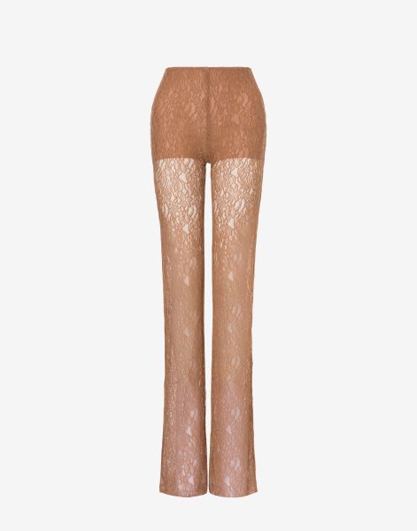 Stretch lace trousers