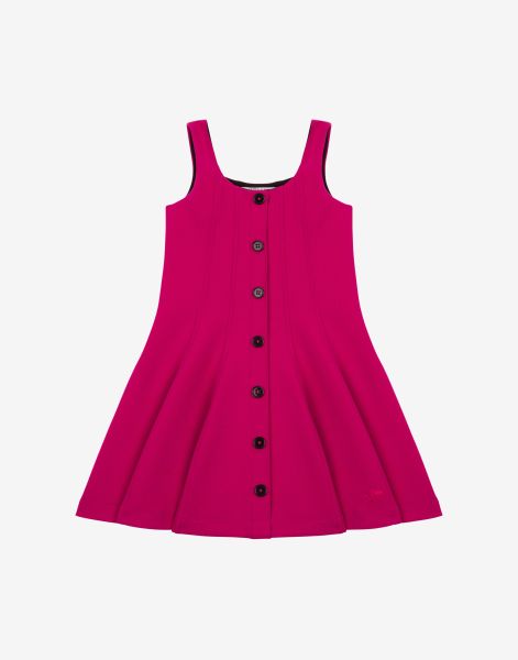 Vestido infantil con botones