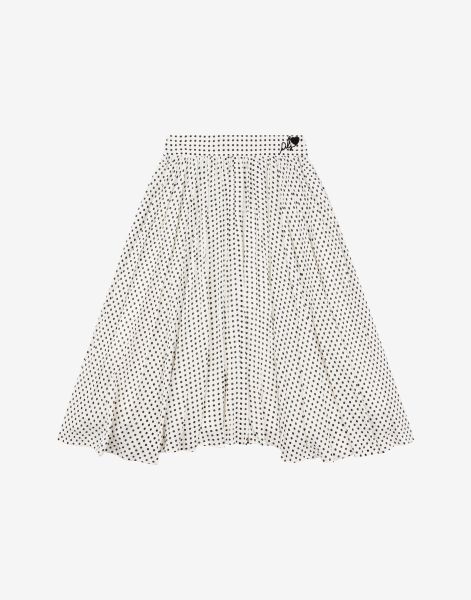 Kids' polka-dot skirt