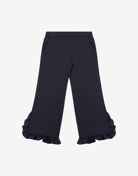 Kids' trousers with ruffles